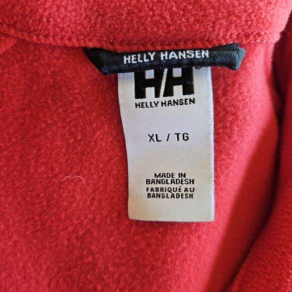 Helly Hansen Polartec Fleece Jacket Sweater Women's Size XL Bright Red - Picture 3 of 6